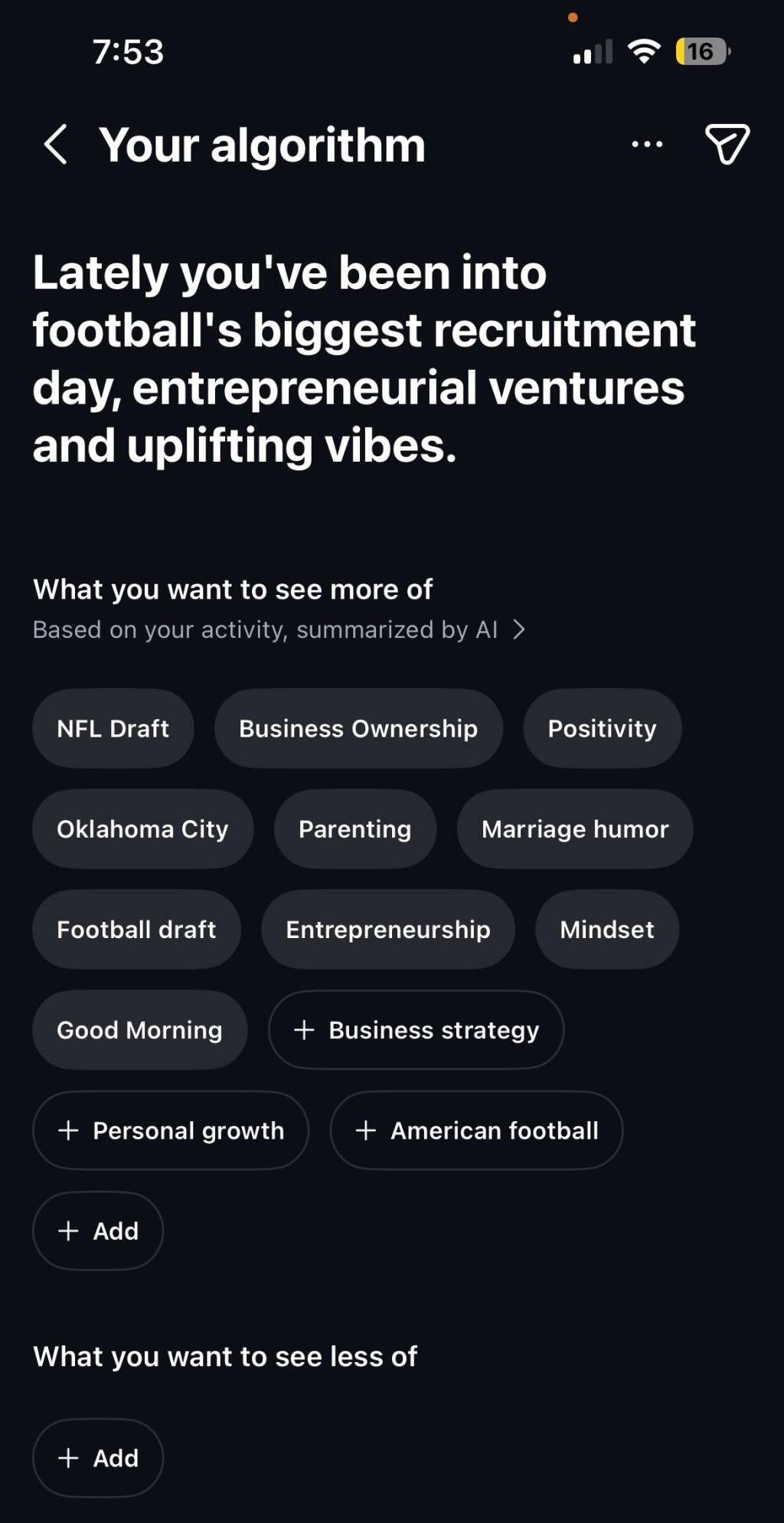 See what your Reels algorithm is on Instagram (this is mine). And change it if you&nbsp;want.